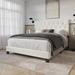 Lark Manor™ Araseli Upholstered Bed Upholstered in White | 45.5 H x 58.1 W x 80.3 D in | Wayfair 5A8A04483E314974B8FD12A0F5D06B00