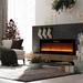 Symple Stuff Datus Electric Fireplace Insert, Crystal in Black | 19 H x 60 W x 5.1 D in | Wayfair 065449E79AA44963829102960F0A17A6