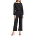 Joy Long Sleeve Tie Waist Jumpsuit