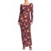 Solana Floral Print Long Sleeve Maxi Dress