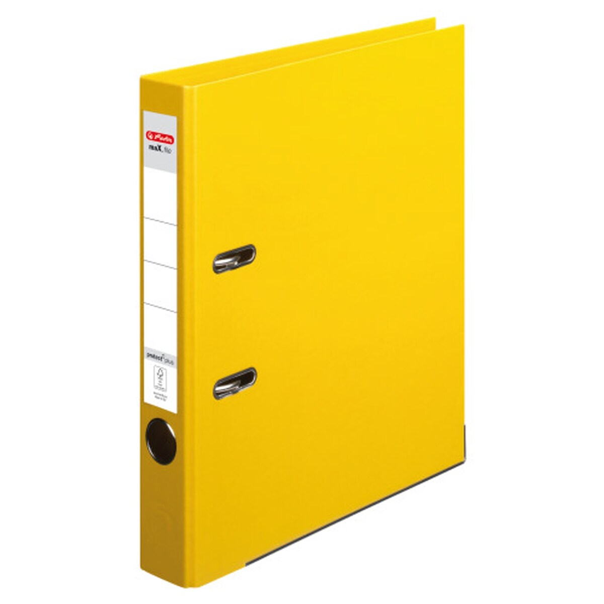 Herlitz Ordner maX.file protect plus 10834778 A4 50mm PP gelb Image