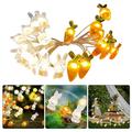 Gyedtr Easter Rabbit String Light 10 LED Battery Operated Bunny String Lights Copper Wire Lights for Indoor Bedroom Outdoor Party Festival Tree Decor Clearance
