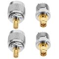 Electronics RF Coaxial Adapter RF Coaxial Connector SMA to UHF Adapter RF Coax Adapter So239 Connection Rf Antenna All Bronze