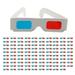 wirlsweal Red Blue Filter Glasses Anaglyph Images 3d Glasses 3d Glasses Anaglyph Images Red/blue Filter Foldable Design Fashion Accessories