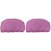 Queen Pillows Set of 2 Cotton Cases Bedroom Covers Household Pillowcases Matte Beauty Salon Massage for Club Spa (bread Grid Purple)