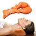 SDJMa Trapezius Massager Trapezius Trigger Point Massager - Deep Tissue Neck & Shoulder Relaxer - 14 Massaging Knobs for Pain Relief - Lightweight & Portable Design(Orange)