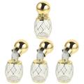 Perfume 4 Pcs Essential Oil Bottle Cosmetic Containers Small Bottles Glass Roller Travel