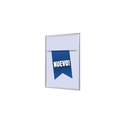 SHOWDOWN Displays Showdown Klapprahmen - DIN A1 - Komplett-Set - Nuevo Spanisch - Blau/Silber
