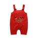 Suspender Trousers Girls Baby Cute Pants Clothes Boys Embroider Girls Pants