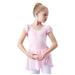CaComMARK PI Clearance Baby Girls Dance Clothes Leotard Summer Flying Sleeve Training Clothes Gym Suit Pink