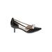 Bettye Muller Heels: Pumps Kitten Heel Cocktail Party Black Solid Shoes - Women's Size 8 1/2 - Pointed Toe