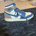 Nike Shoes | Im Selling Jordan 1 True Blues. They Are Nikes. The Shoes Are Blue,White, Grey. | Color: Blue/White | Size: 6b