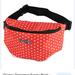 Disney Bags | Fanny Pack Minnie Mouse Polka Dot Adjustable Waist Pack 2 Zippers Buckle Down | Color: Red/White | Size: Os