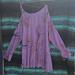 Free People Dresses | Free People Sz L Lavender Floral Asymmetrical Swing Dress | Color: Purple | Size: L