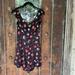 American Eagle Outfitters Pants & Jumpsuits | American Eagle Aeo | Short Dark Floral Cutout Back Smocjed Sides Romper | Color: Black/Red | Size: S