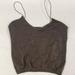 Free People Tops | Free People Intimately Chocolate Brown W Gold Metallic Crop Camisole M/L Nwot | Color: Brown/Gold | Size: M/L