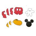 Disney Other | Disney Coach Mickey Mouse Sticker Set Of Four Sheets Mickey Mouse Vinyl Stickers | Color: Black/Red | Size: Os