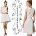 Anthropologie Dresses | Anthropologie High Tea White Zip Front Dress By Leifsdottir Sz 4 | Color: White | Size: 4