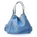 Coach Bags | Coach Edie Mixed Leather Edie 42 Blue Shoulder Bag | Color: Blue | Size: Os