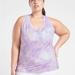 Athleta Tops | Athleta Nitro Printed Tank Top Women's Plus Size 3x | Color: Purple/White | Size: 3x