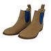 Free People Shoes | Free People Farylrobin Janice Boots Leather Tan And Cobalt Blue Size 8 | Color: Blue/Tan | Size: 8
