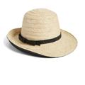 Kate Spade Accessories | Kate Spade Hat Black Tan Straw Asymmetrical | Color: Black/Tan | Size: Os