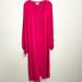 Free People Dresses | Free People Fp Beach Long Sleeve Maxi Cover Up Dress Medium | Color: Pink | Size: M