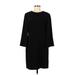 Tahari by ASL Casual Dress - Shift: Black Solid Dresses - Women's Size 8