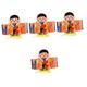 ibasenice 4pcs Multilayer Busy Board Toys Sensory Board Toddler Learning Activity 1-3 Educational Toy Busy Board Toy Cartoon Busy Board Baby Board Boy Travel White Cardboard Birthday Present