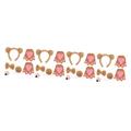 TENDYCOCO 4 Sets Bear Headband Tails Tiara Head Band Ear Headbands for Girls Ears Headband Dress up Costumes Bear Ears and Tail Party Costume Prop Nose Prop False Nose Fabric Gloves