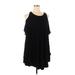 Lyss Loo Casual Dress - Mini: Black Solid Dresses - Women's Size Large