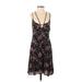 American Eagle Outfitters Casual Dress - A-Line Scoop Neck Sleeveless: Black Floral Dresses - New - Women's Size Small