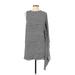 Ali & Jay Casual Dress - Mini Crew Neck Long sleeves: Gray Dresses - Women's Size Medium