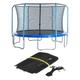 DJUNJUN Trampoline Replacement Enclosure Safety Net for 10ft, 12ft, 14ft, 16ft Trampoline Enclosure Net Fence for Curved Poles Round Trampoline (Net Only),10 ft for 8 poles