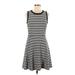 Trina Trina Turk Casual Dress - A-Line: Gray Marled Dresses - Women's Size Medium