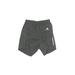 Adidas Athletic Shorts: Gray Solid Activewear - Women's Size Small