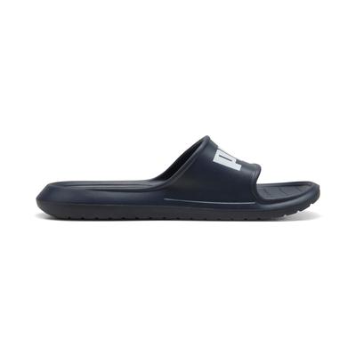 Badesandale PUMA "DIVECAT V2 LITE", Gr. 47, blau (peacoat, puma weiß), Synthetik, unifarben, sportlich, Schuhe Image