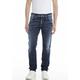 Slim-fit-Jeans REPLAY "Anbass" Gr. 29, Länge 30, blau (deep blue) Herren Jeans Slim Fit