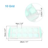 2 Pack Ice Cube Trays with Lid for Freezer 10 Grid Square Stackable