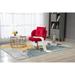Red Modern Swivel Task Chair Adjustable Home Computer Executive Chair For Small Space,Living Room,Make-up,Studying