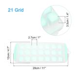 2 Pack Ice Cube Trays with Lid for Freezer 21 Grid Square Stackable