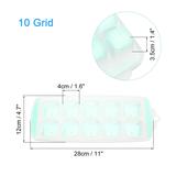 3 Pack Ice Cube Trays with Lid for Freezer 10 Grid Square Stackable