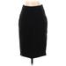 Zara Basic Casual Midi Skirt Calf Length: Black Solid Bottoms - Women's Size Small