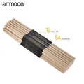 Ammoon – 12 paires de baguettes de tambour en bois 5A/ 7A Fraxinus Mandshurica accessoires pour