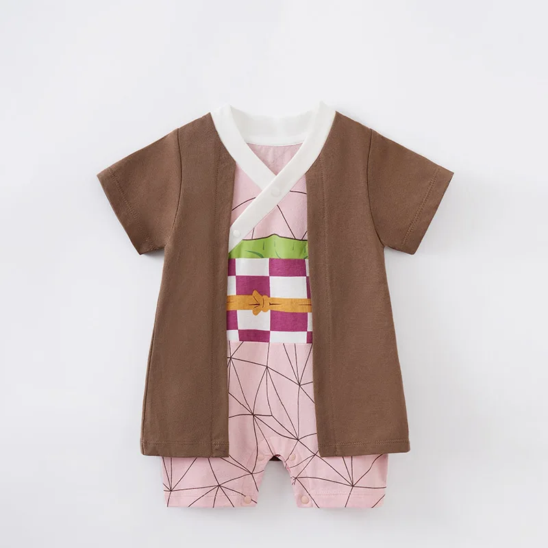 Costume de Cosplay de dessin animé, vêtements pour bébés filles de 0 à 18 mois, barboteuse pour nouveau-né, combinaison d'été à manches courtes pour nouveau-né