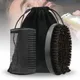 Brosse à Barbe Professionnelle en Bois Poils de Sanglier Doux pour Coiffeur Kit de Peigne à