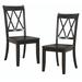 August Grove® Bronc Cross Back Side Chair Dining Chair Metal in Black | 40 H x 23 W x 17.5 D in | Wayfair E5F765C58AE342E2863BC2B055502439