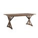 Gracie Oaks Abdulbaki Rectangular 69.29" L x 32.67" W Dining Table Wood in Black/Brown/Green | 29.33 H x 69.29 W x 32.67 D in | Wayfair