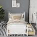 Red Barrel Studio® Gracie-Anne Platform Storage Bed Wood in Brown/White | 39 H x 41.3 W x 79.9 D in | Wayfair F71CFAA4BB37438FA187C59D988CD75E