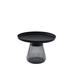 Ivy Bronx Lananh Pedestal End Table Glass in Black | 16.92 H x 23.62 W x 23.62 D in | Wayfair FBF9044FF2D84B1D9DCD6DC7898799D9